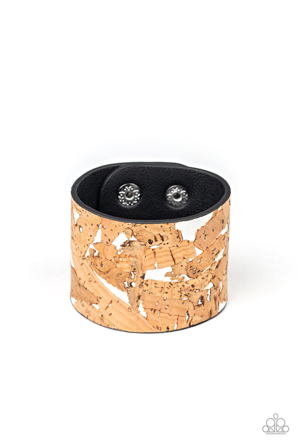 Cork Congo White Bracelet - Daria's Blings N Things