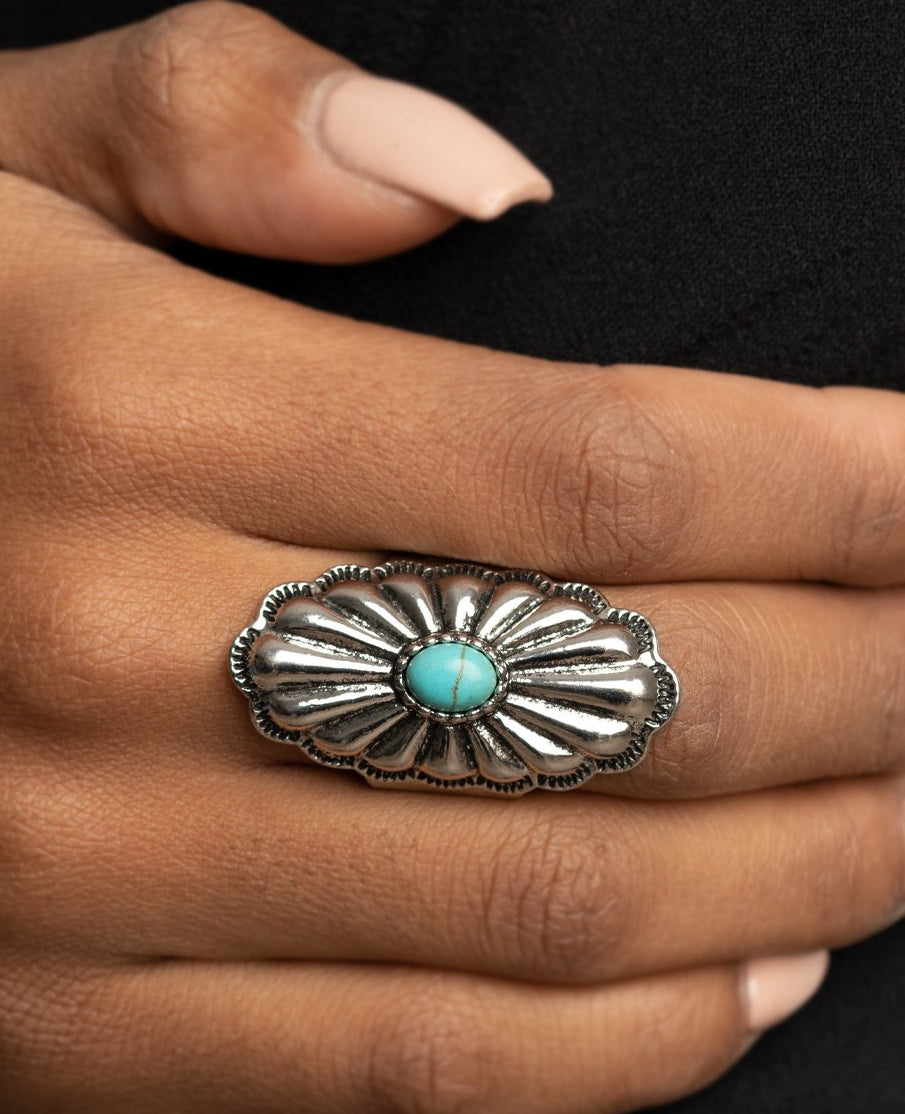 Cottage Couture Blue Ring
