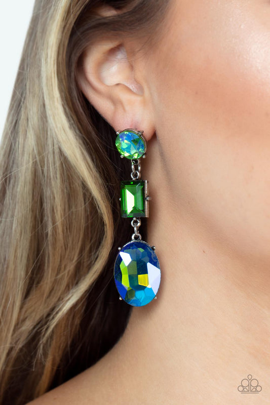 Extra Envious Green Post Earrings