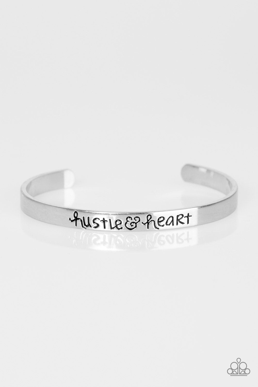 Heart Full Of Hustle Silver Bracelet Paparazzi