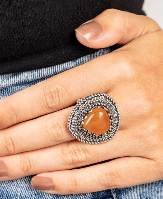 Genuinely Gemstone Orange Ring