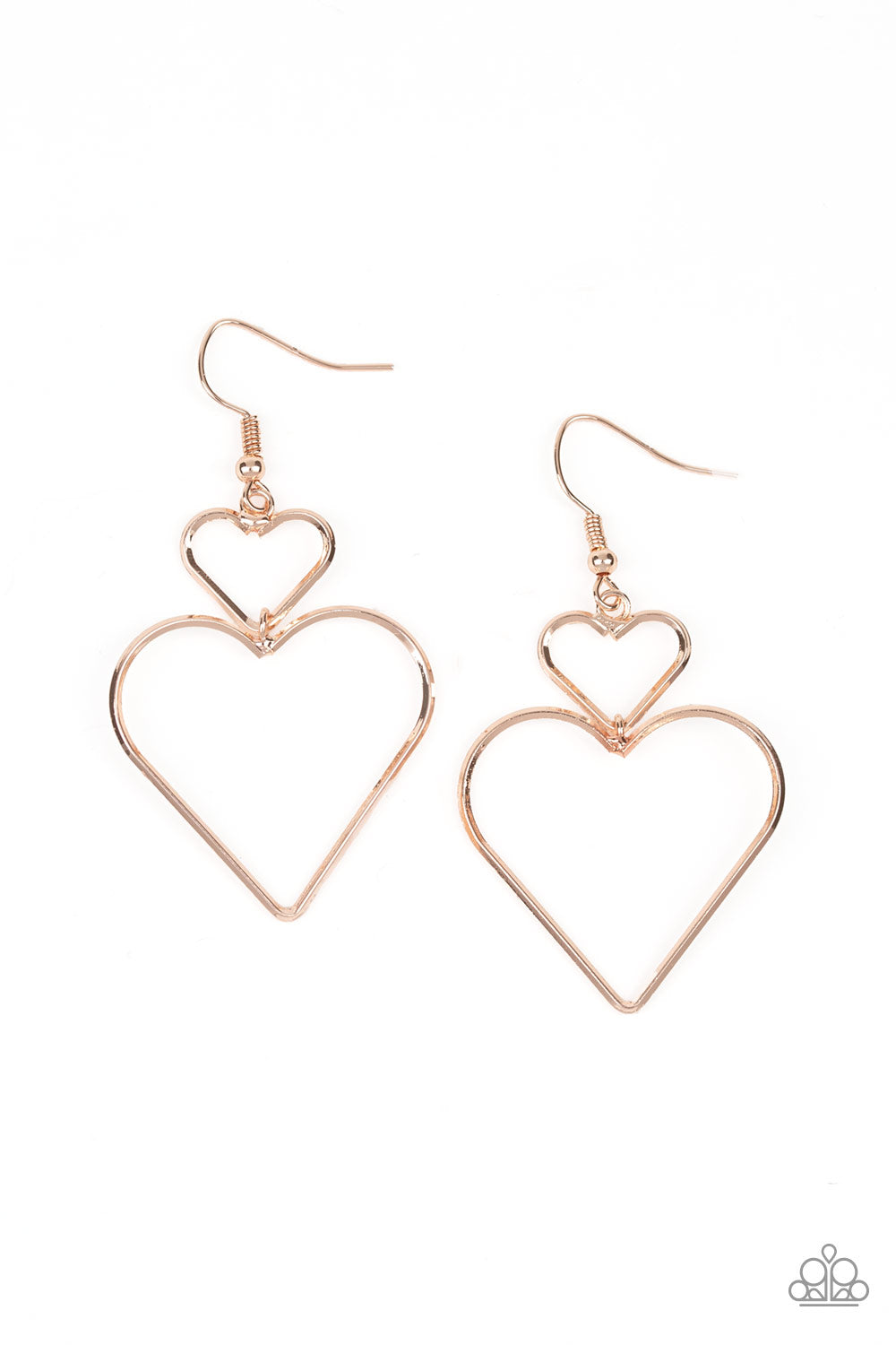 Heartbeat Harmony Rose Gold Earrings