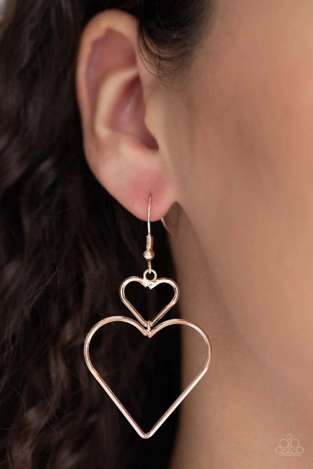 Heartbeat Harmony Rose Gold Earrings