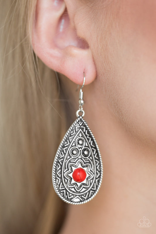 Summer Sol Red Earrings