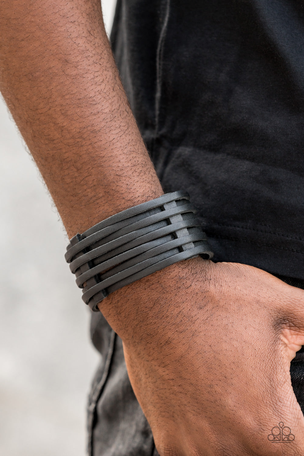 The Starting Lineup Black Bracelet Paparazzi