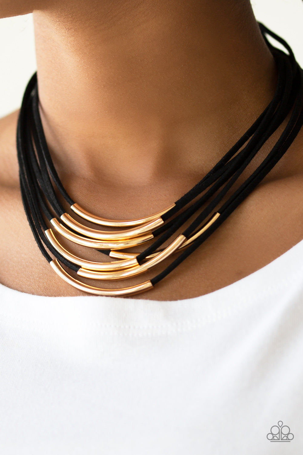 Walk The WALKABOUT Gold Necklace Paparazzi
