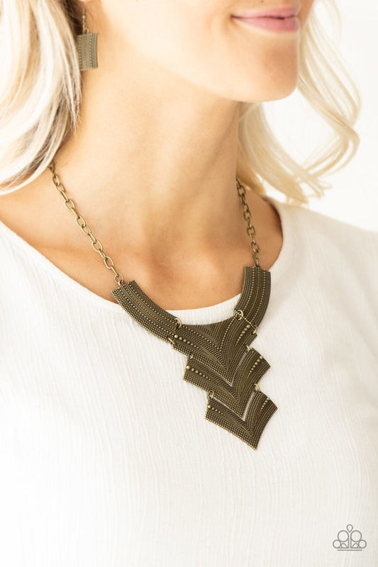 Fiercely Pharaoh Brass
Necklace - Daria's Blings N Things