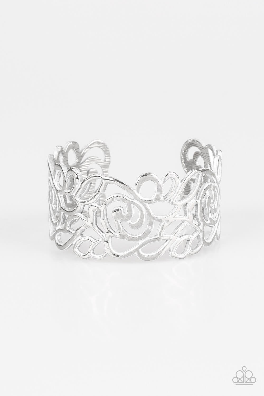 Victorian Gardens White Bracelet Paparazzi