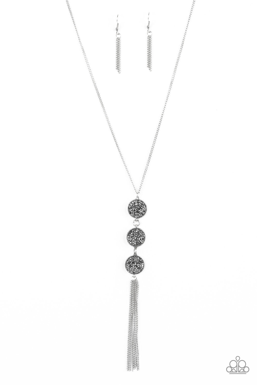 Triple Shimmer Silver
Necklace - Daria's Blings N Things