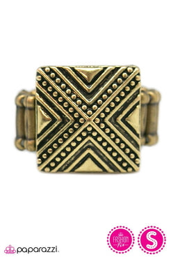 Pyramid Scheme Brass Ring Paparazzi