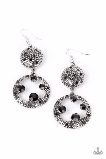 Eastern Entrada Black Earrings Paparazzi