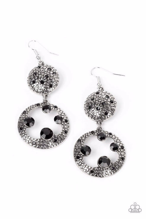 Eastern Entrada Black Earrings Paparazzi