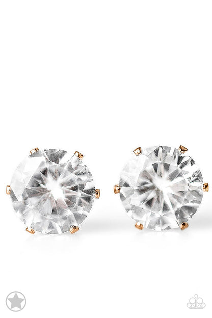 Just In TIMELESS Gold Post Earrings Paparazzi