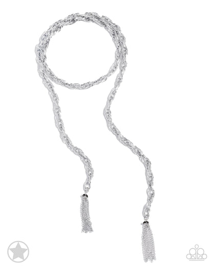 SCARFed for Attention Silver Necklace