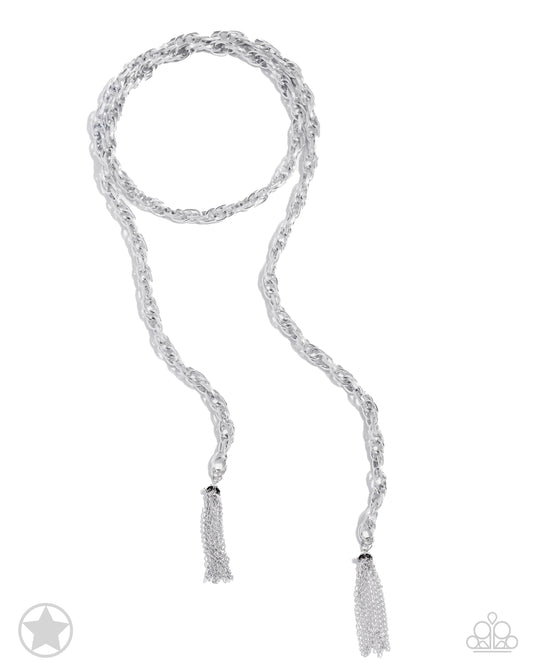 SCARFed for Attention Silver Necklace