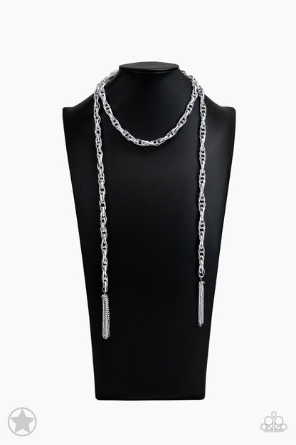 SCARFed for Attention Silver Necklace