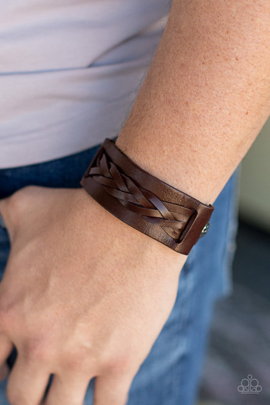 Practical Pioneer Brown Bracelet Paparazzi 