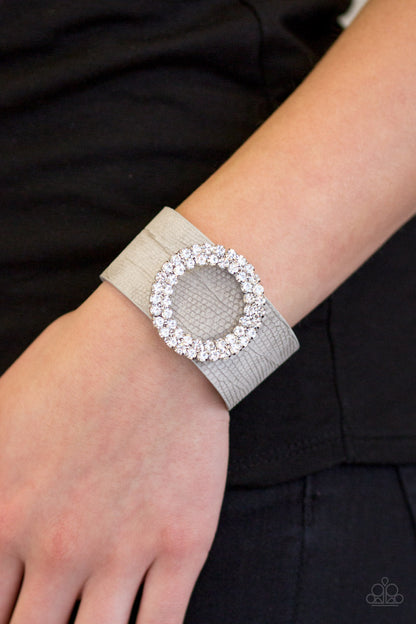 Ring In The Bling White Bracelet Paparazzi