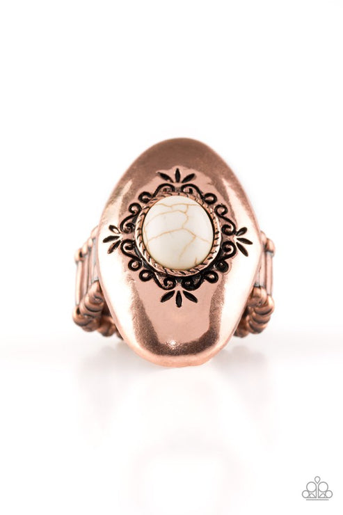 Stone Gardens Copper Ring Paparazzi