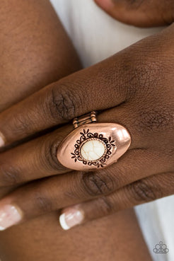 Stone Gardens Copper Ring Paparazzi