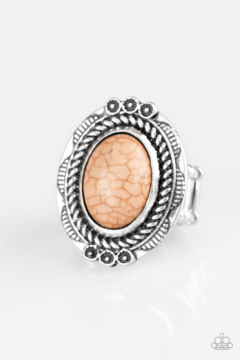 Tumblin Tumbleweeds Brown Ring Paparazzi