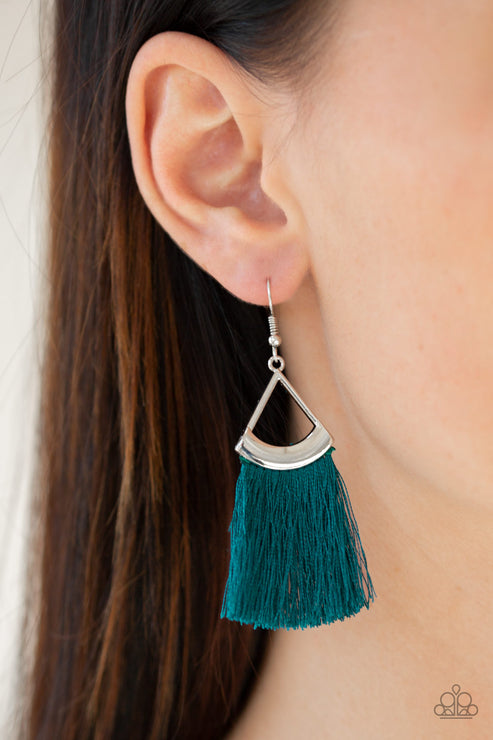 Tassel Tuesdays Blue Earrings Paparazzi