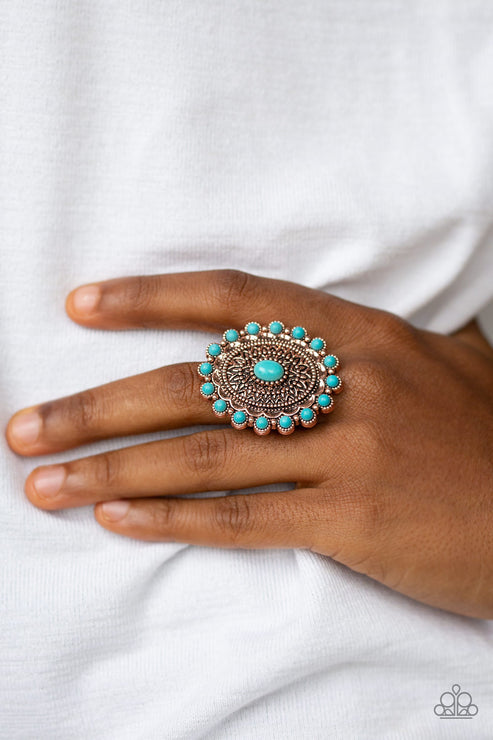Mesa Mandala Copper Ring Paparazzi