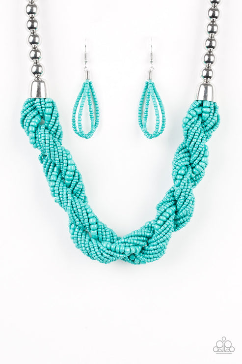 Savannah Surfin Blue Necklace Paparazzi