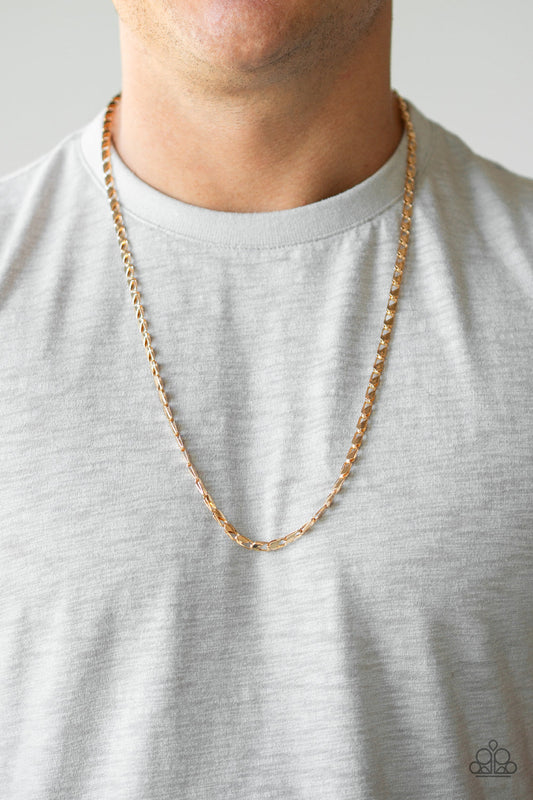 Free Agency Gold Necklace Paparazzi