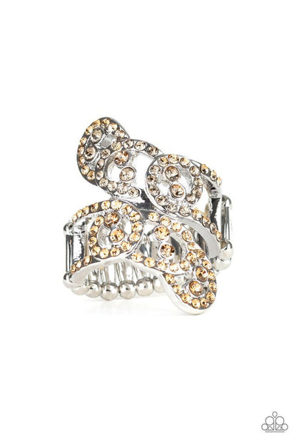 Diamond Dizzy Brown Ring