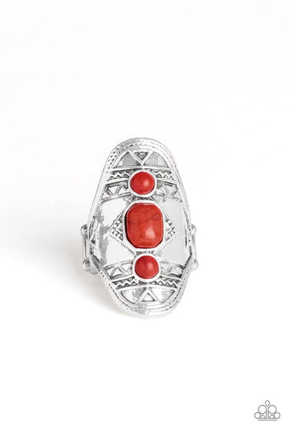 Desert Paint Red Ring Paparazzi