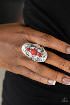 Desert Paint Red Ring Paparazzi