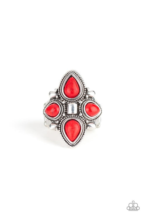 Dune Runner Red Ring Paparazzi