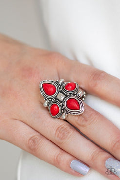 Dune Runner Red Ring Paparazzi