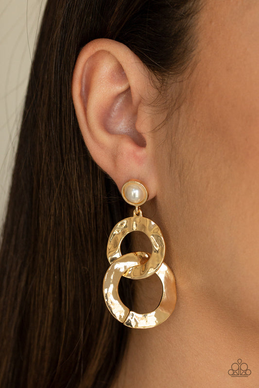 Oh Scene Gold Earrings Paparazzi
