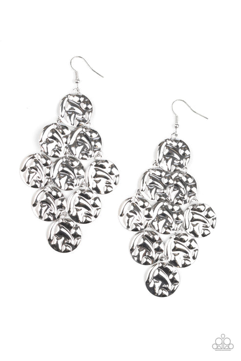 Metro Trend Silver Earrings Paparazzi