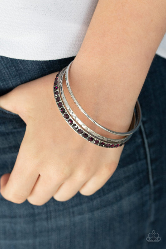 Fearless Shimmer Purple Bracelet Paparazzi