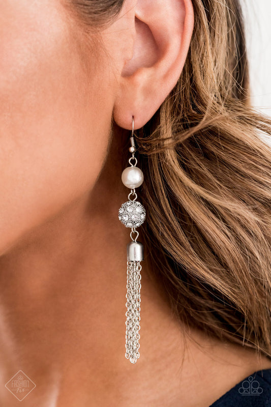 Going DIOR to DIOR White Earrings Paparazzi