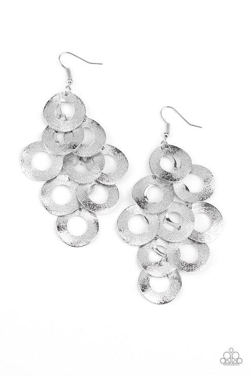 Scattered Shimmer Silver Earrings