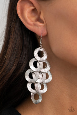 Scattered Shimmer Silver Earrings