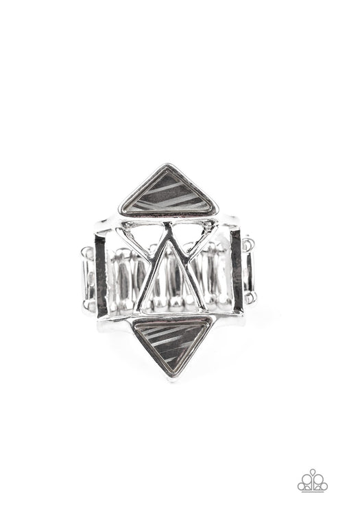 Making Me Edgy Silver Ring