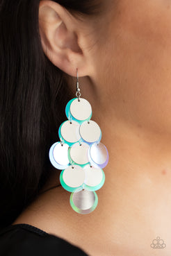 Sequin Seeker Silver Earrings Paparazzi