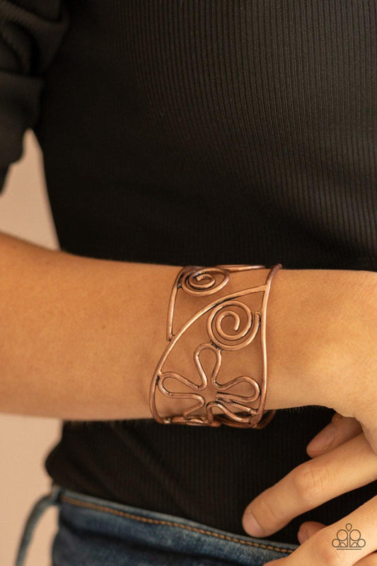 Groovy Sensations Copper
Cuff Bracelet Paparazzi