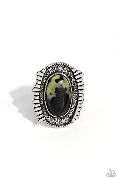 Terrazzo Trendsetter Green Ring Paparazzi