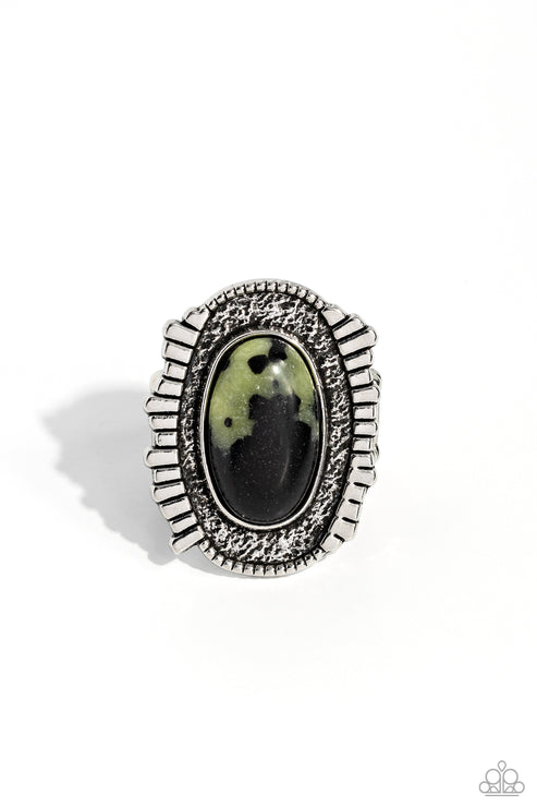 Terrazzo Trendsetter Green Ring Paparazzi