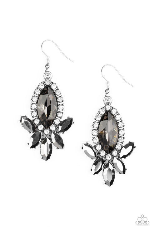 Serving Up Sparkle Silver Earrings Paparazzi