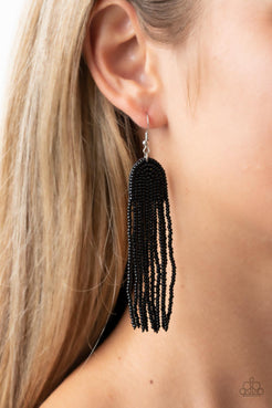 Right as RAINBOW Black Earrings Paparazzi
