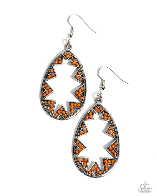 Wildly Wonderous Orange Earrings