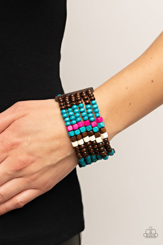 Dive Into Maldives Blue Bracelet Paparazzi