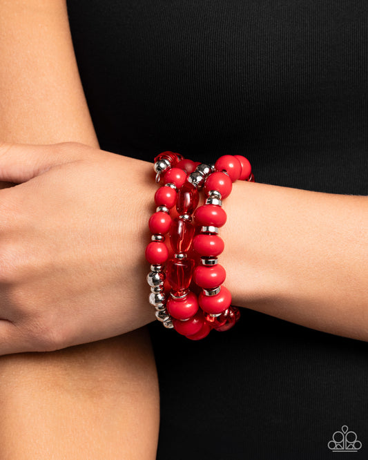 Colorful Charade Red Bracelet